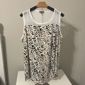 Leopard Print Sleeveless Top